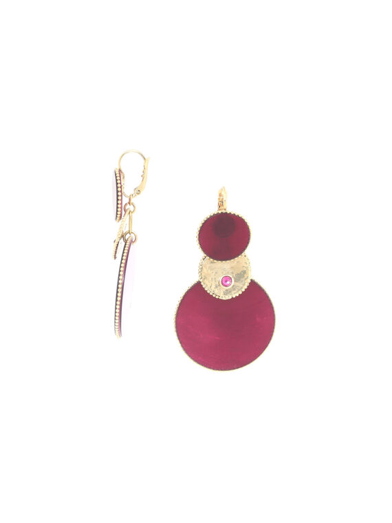 Boucles d'oreilles pendantes grenade Marly
