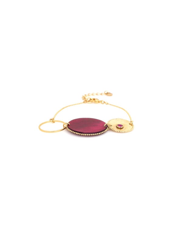 Bracelet disque grenade marly