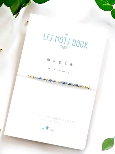 Bracelet cordon code morse magie