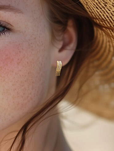 boucles d'oreilles Côme femme - zoom