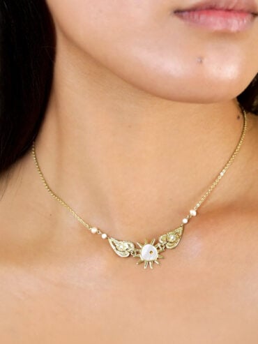Collier Bohème double Cœur Nora