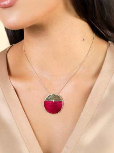 Collier disque soleil Marly