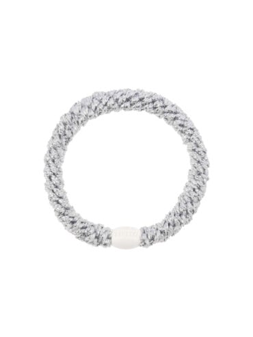 Elastique kknekki cheveux Argent métallique glitter