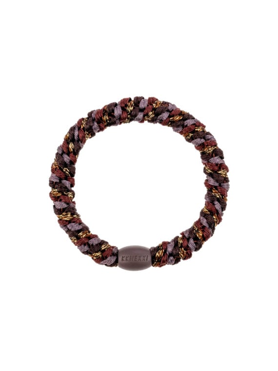 Elastique kknekki cheveux Mix havane café Glitter