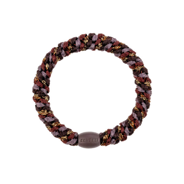 Elastique kknekki cheveux Mix havane café Glitter