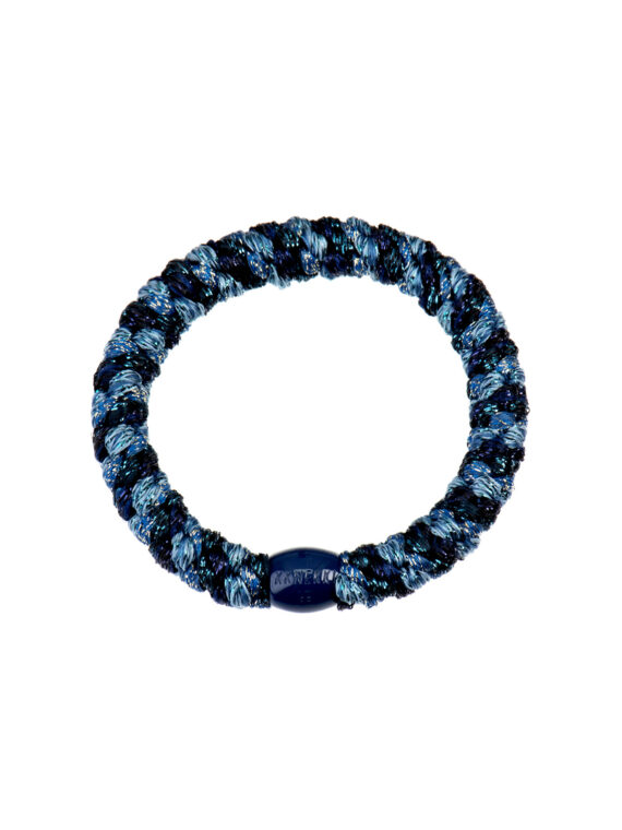 Elastique kknekki cheveux Mix Bleu Océan glitter