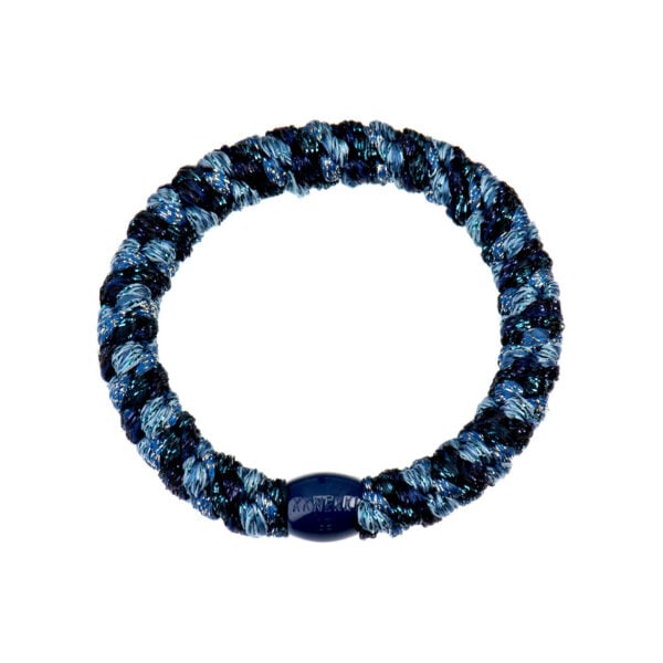 Elastique kknekki cheveux Mix Bleu Océan glitter
