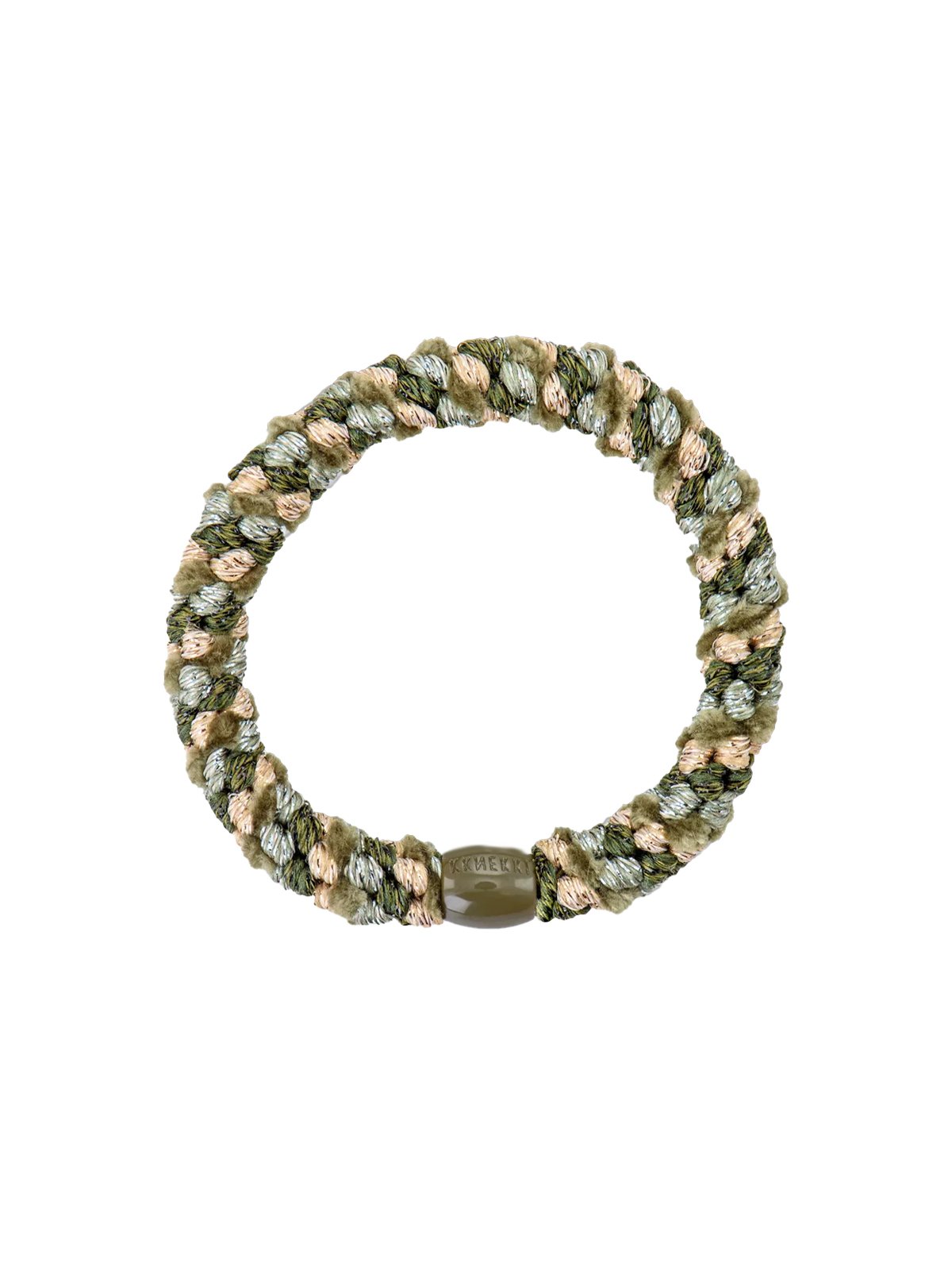 Elastique kknekki cheveux Mix vert champagne glitter