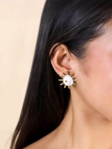 Puces d'oreilles grand Soleil Nora