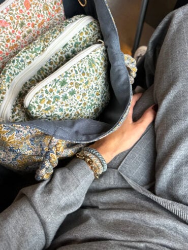 Elastique bracelet Kknekki Gris Oxford Glitter