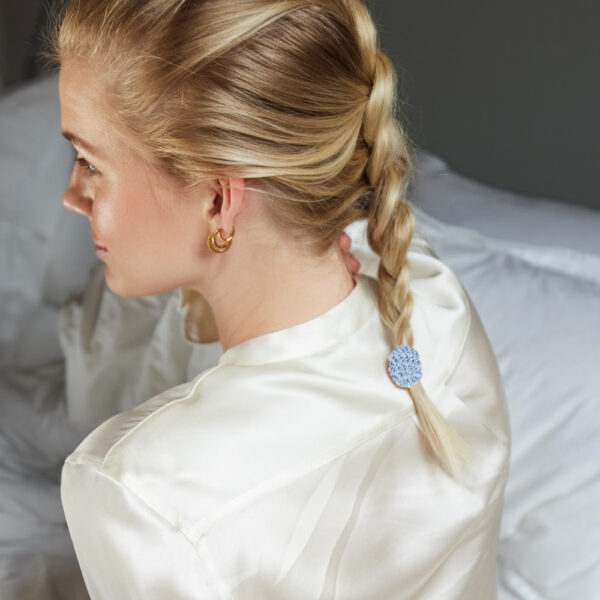 Elastique kknekki cheveux Bleu pétillant glitter - femme