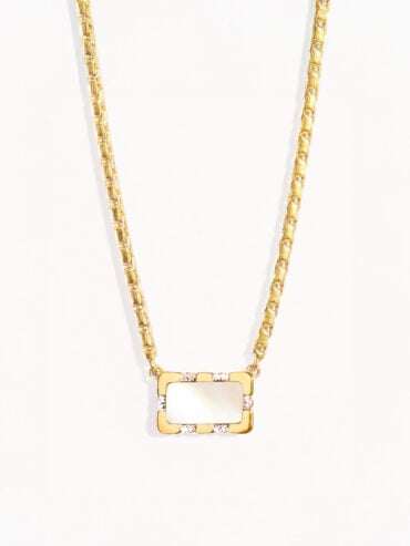 Collier bianca nacre naturelle