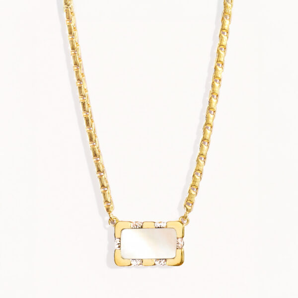 Collier bianca nacre naturelle