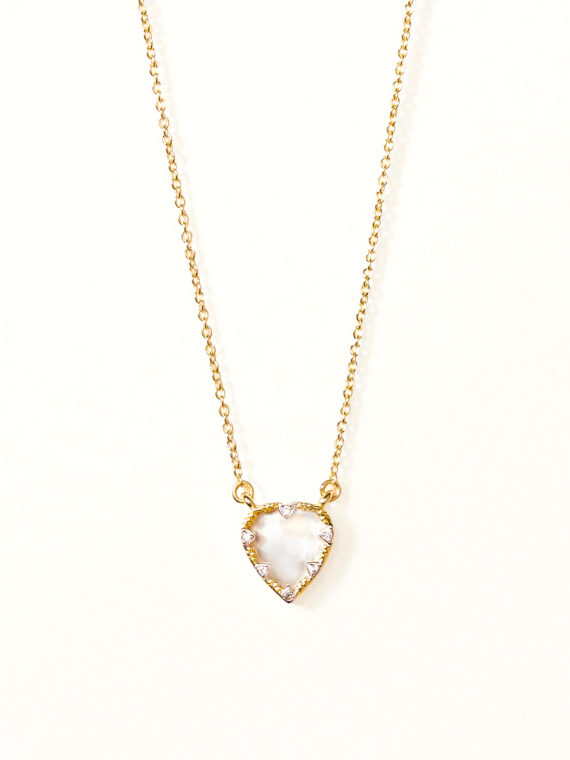 Collier lima nacre cœur