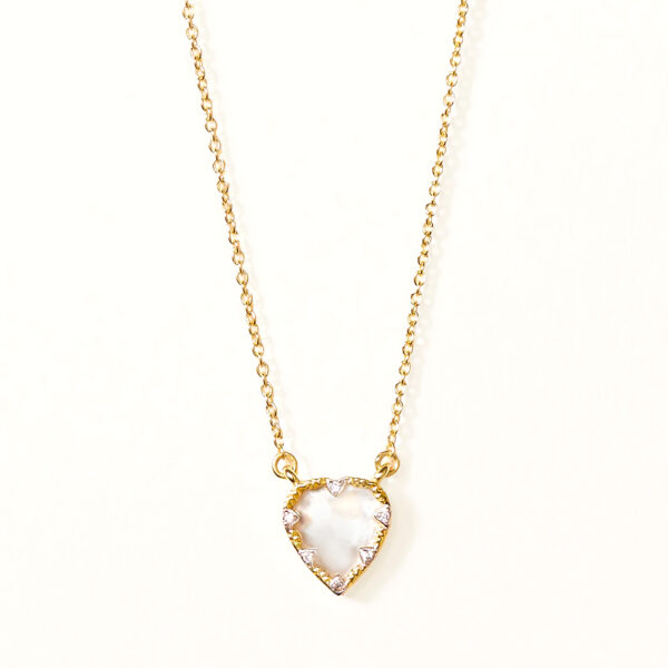 Collier lima nacre cœur