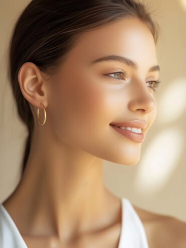 Créoles Syracuse 3cm boucles dorées lisses femme