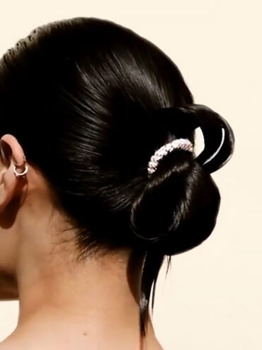 Bijoux Noël 43 Elastique kknekki blanc nuage - femme coiffure soirée - coiffure chignon