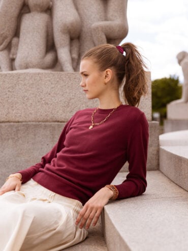 Elastique bracelet Kknekki Bordeaux Grenat