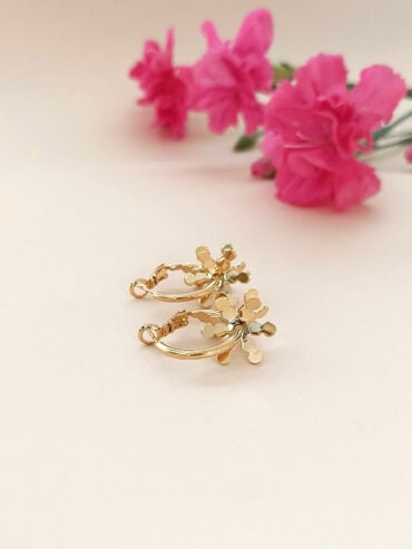 boucles d'oreilles créoles dorées venus