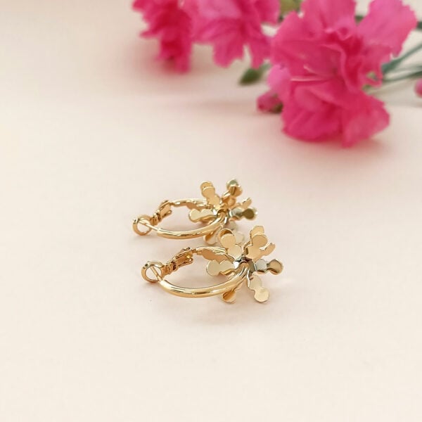 boucles d'oreilles créoles dorées venus