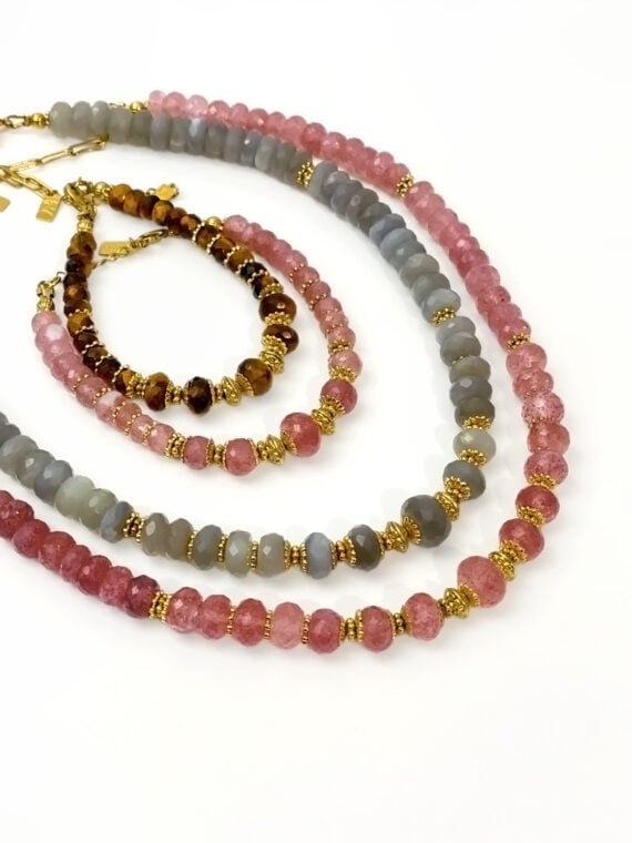 Colliers et bracelets en pierres naturelles ALBA