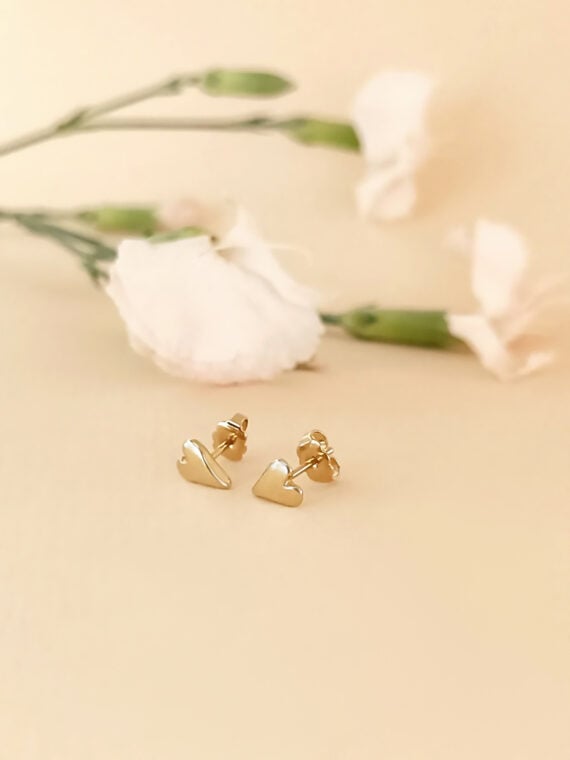 Mon boucle cœur doré love - option paire