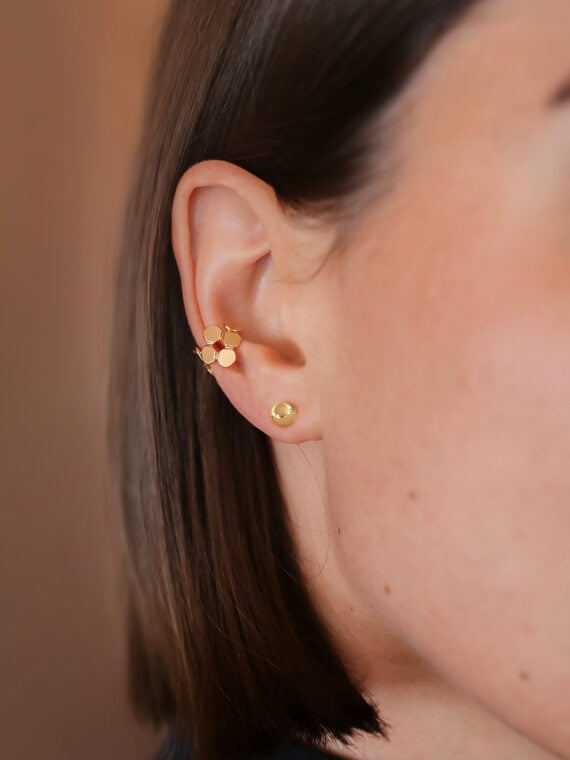 Mono boucle d'oreille bille Numéro 5