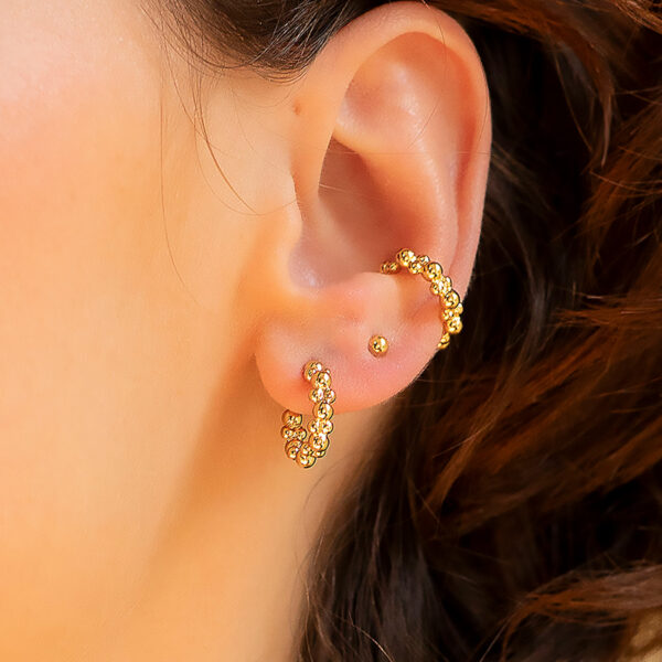 boucles collection BUBBLE - bijoux dorés