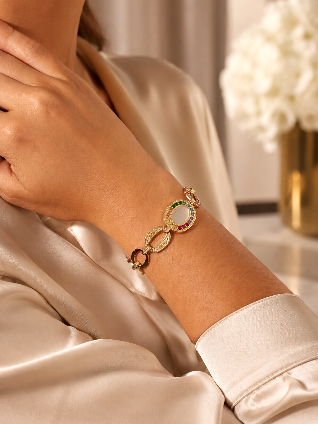 Bracelet Hera Nacre 1 Bracelet Hera nacre naturelle femme