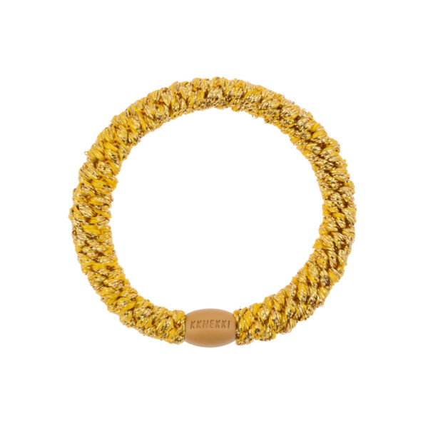 Elastique kknekki cheveux doré métallique glitter