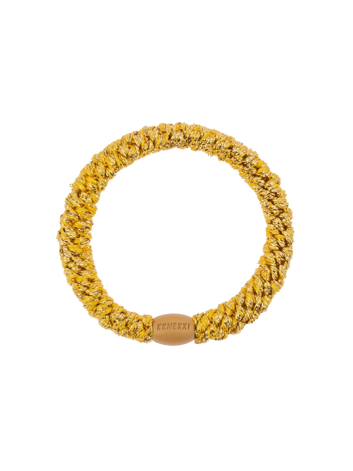 Elastique bracelet Kknekki Doré métallique Glitter 1 Elastique kknekki cheveux doré métallique glitter