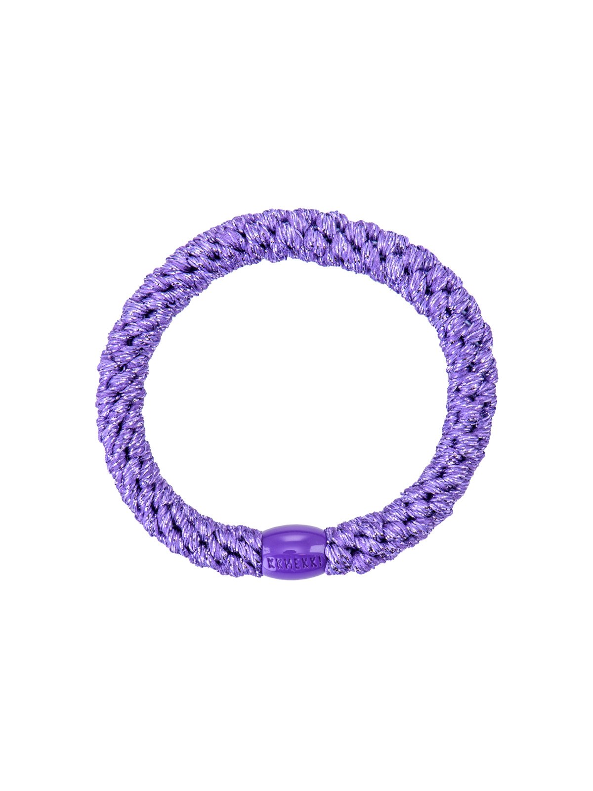 Elastique kknekki cheveux lilas glitter