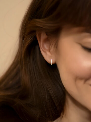 Mini créoles dorées Kos