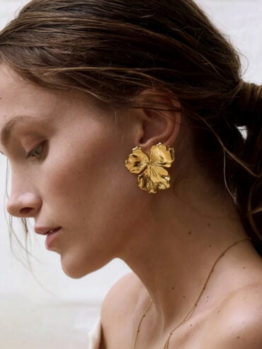 Bijoux fantaisie de créateurs 6 Boucles d'oreilles fleurs Nemesis medium - femme