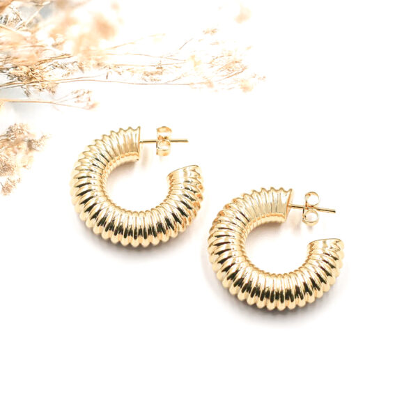 Créoles striées dorées VERONE