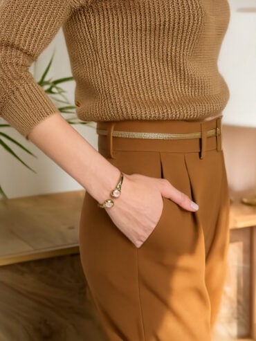 Jonc toi et moi Quartz rose Tilleul