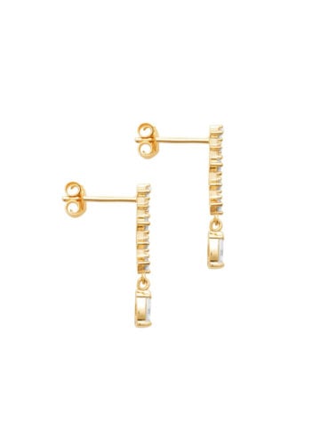 Boucles d'oreilles plaqué or Valentine