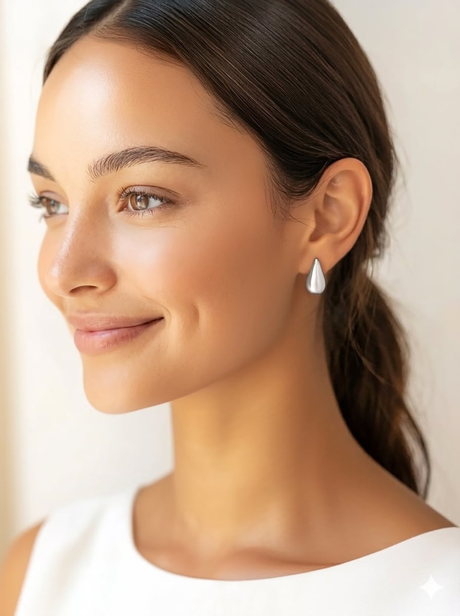 Boucles d'oreilles gouttes Océane 2 Boucles d'oreilles gouttes argent OCEANE