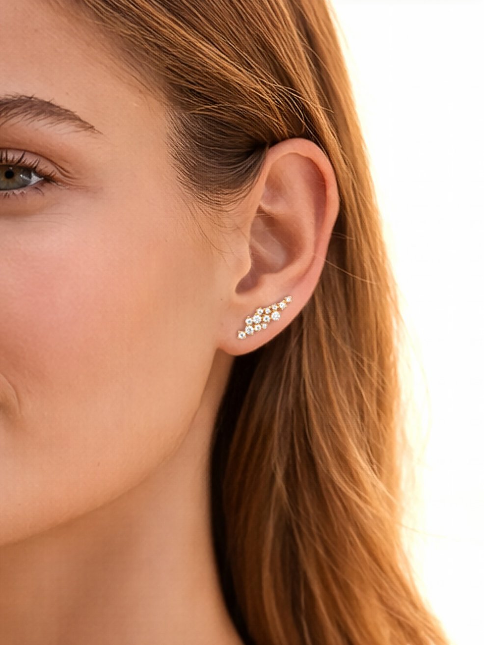 Contours d'oreilles nuit étoilée femme zoom