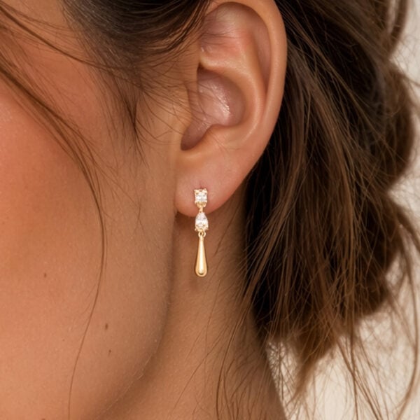 boucles d'oreilles pendantes stockholm femme - grand zoom
