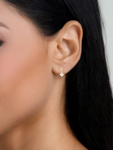 Boucles d'oreilles fines Artémis