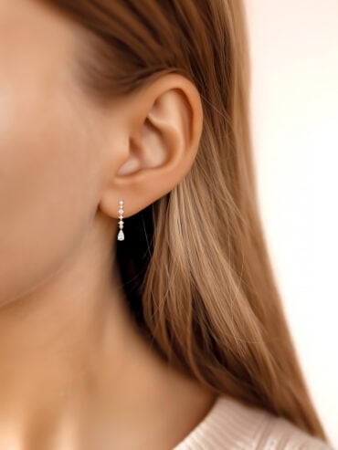 Boucles d'oreilles plaqué or Valentine