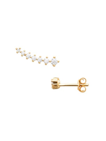 Puces d'oreilles plaqué or Olympia
