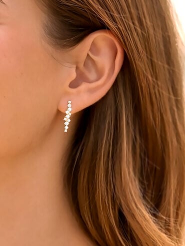 Puces d'oreilles étoiles plaqué or Juliette