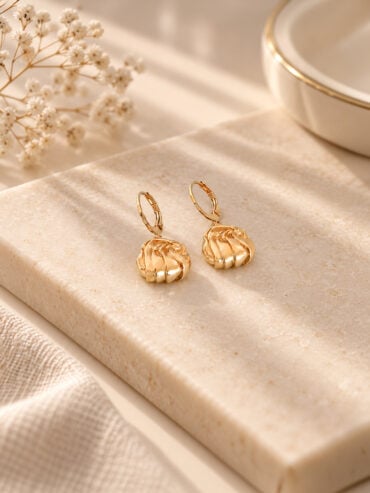 Boucles d'oreilles ondulées Lily
