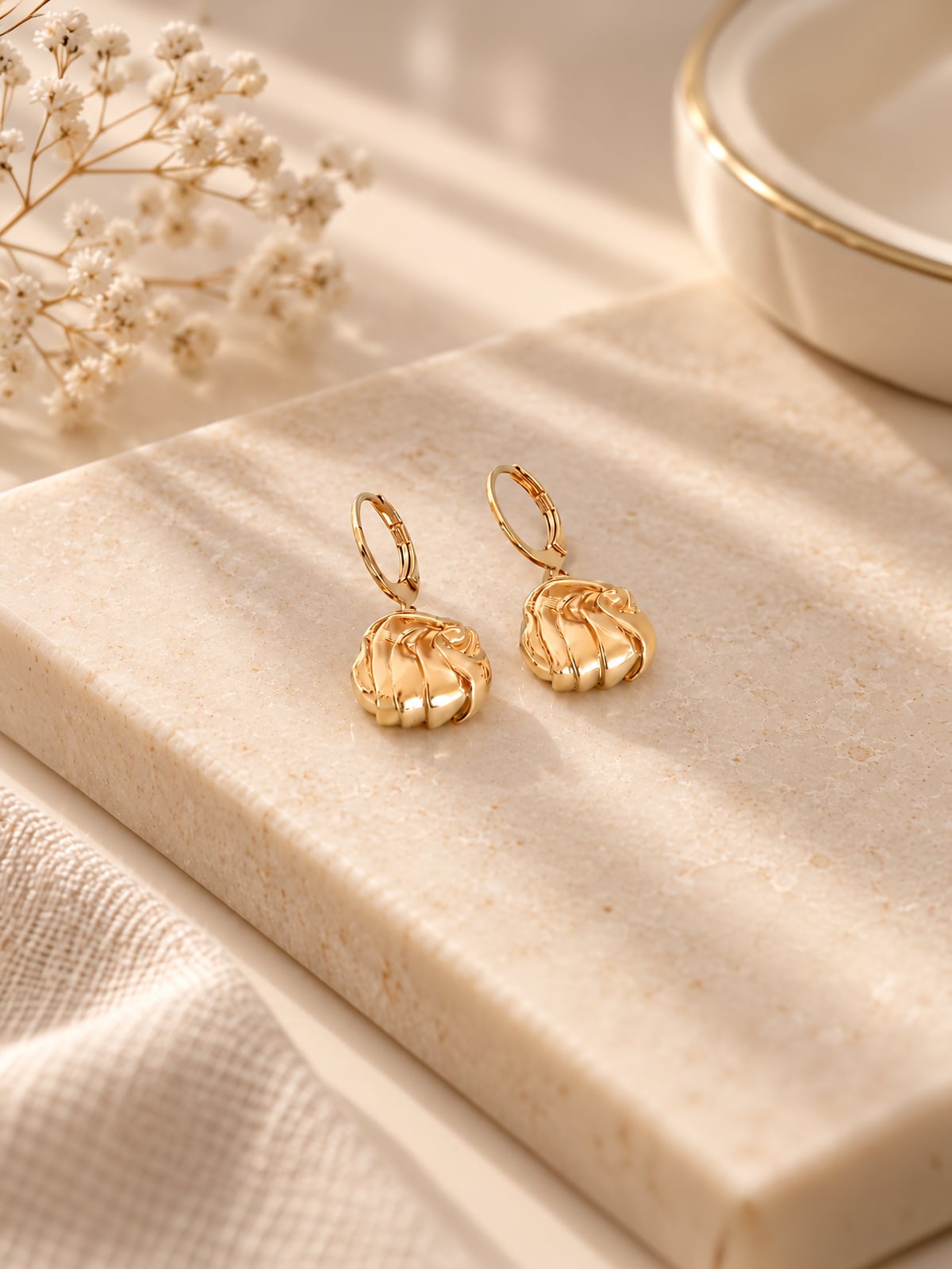 Boucles d'oreilles ondulées Lily 2 Boucles d'oreilles ondulées lily