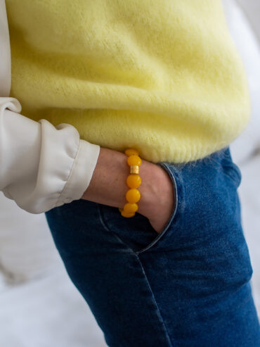 Bracelet Bombom Amarelo