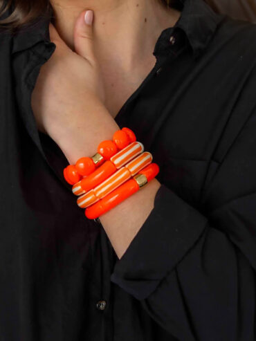 Bracelet Pipoca Brasil Riviera Laranja