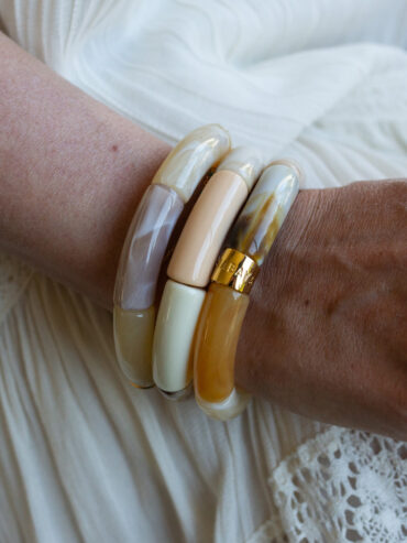 Bracelet Pipoca Neve Beige