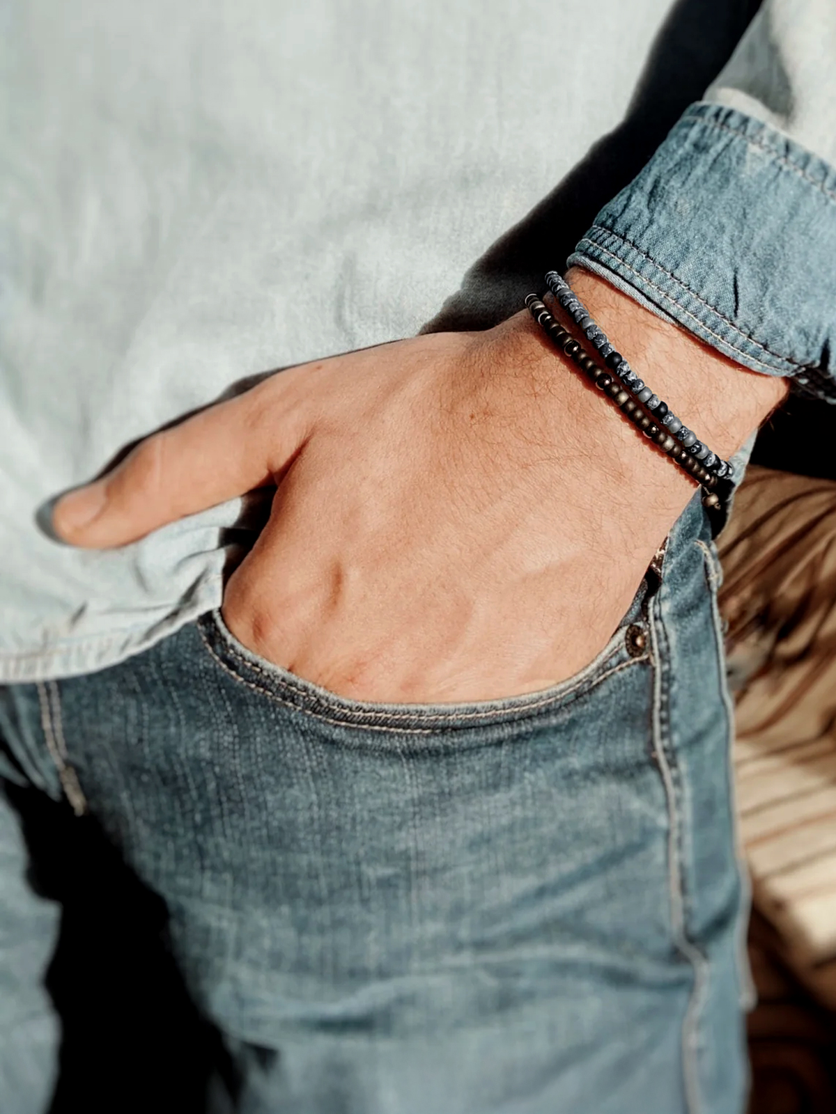 Bracelet Homme Love 4 Bracelet Homme Love - code morse -message secret